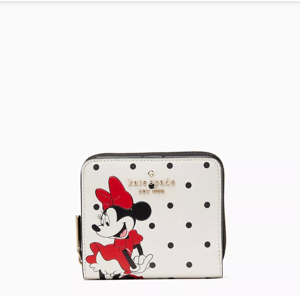 Kate Spade New York Minnie Mouse Zip Around Wallet NWOT